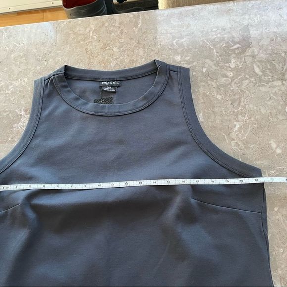 City Chic grey sleeveless tank top size small - Picture 7 of 7